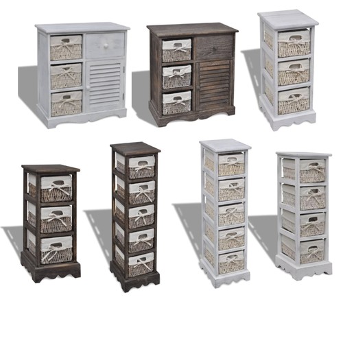 Korbregal sideboard holz - sideboard,