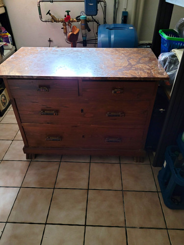 Holz kommode braun - holz,