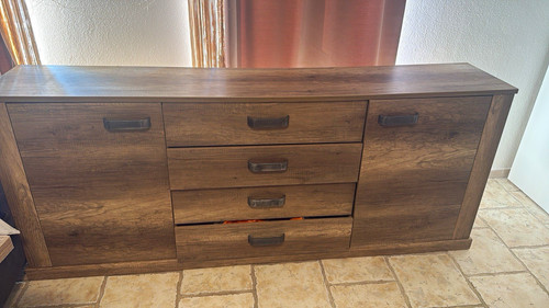 Holz anrichte sideboard braun - anrichte/sideboard,