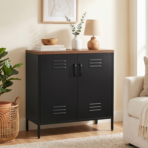 Homcom stahl kommode - kommode, sideboard