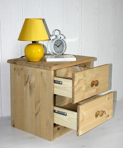Massivholz nachtkommode kiefer - nachtkommode,